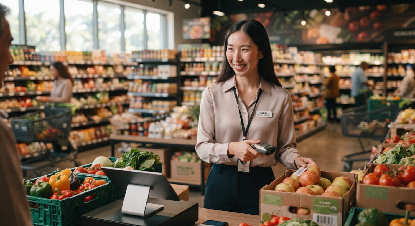 Employees working together